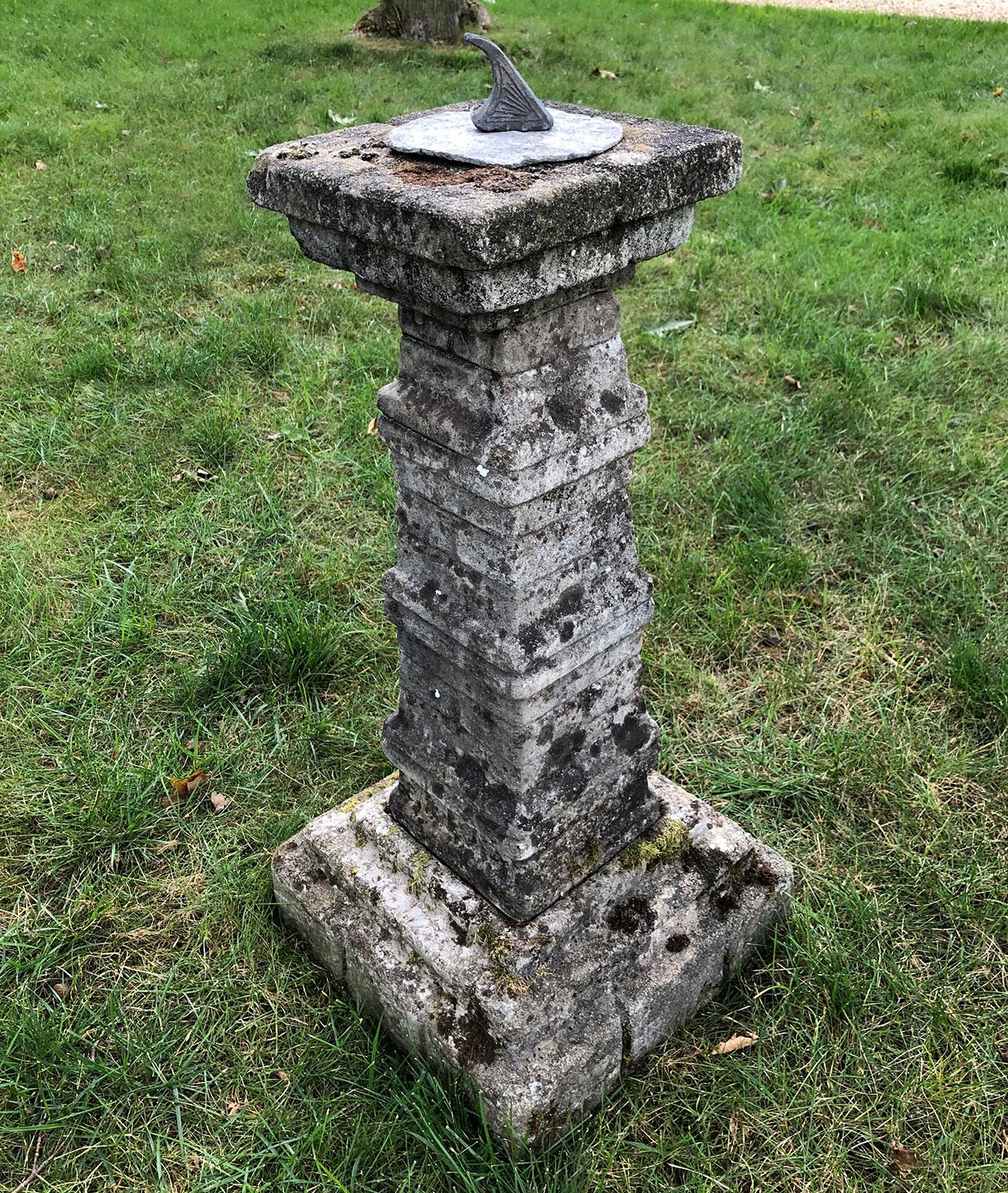 Unusual English Stone Sundial In Good Condition In Katonah, NY