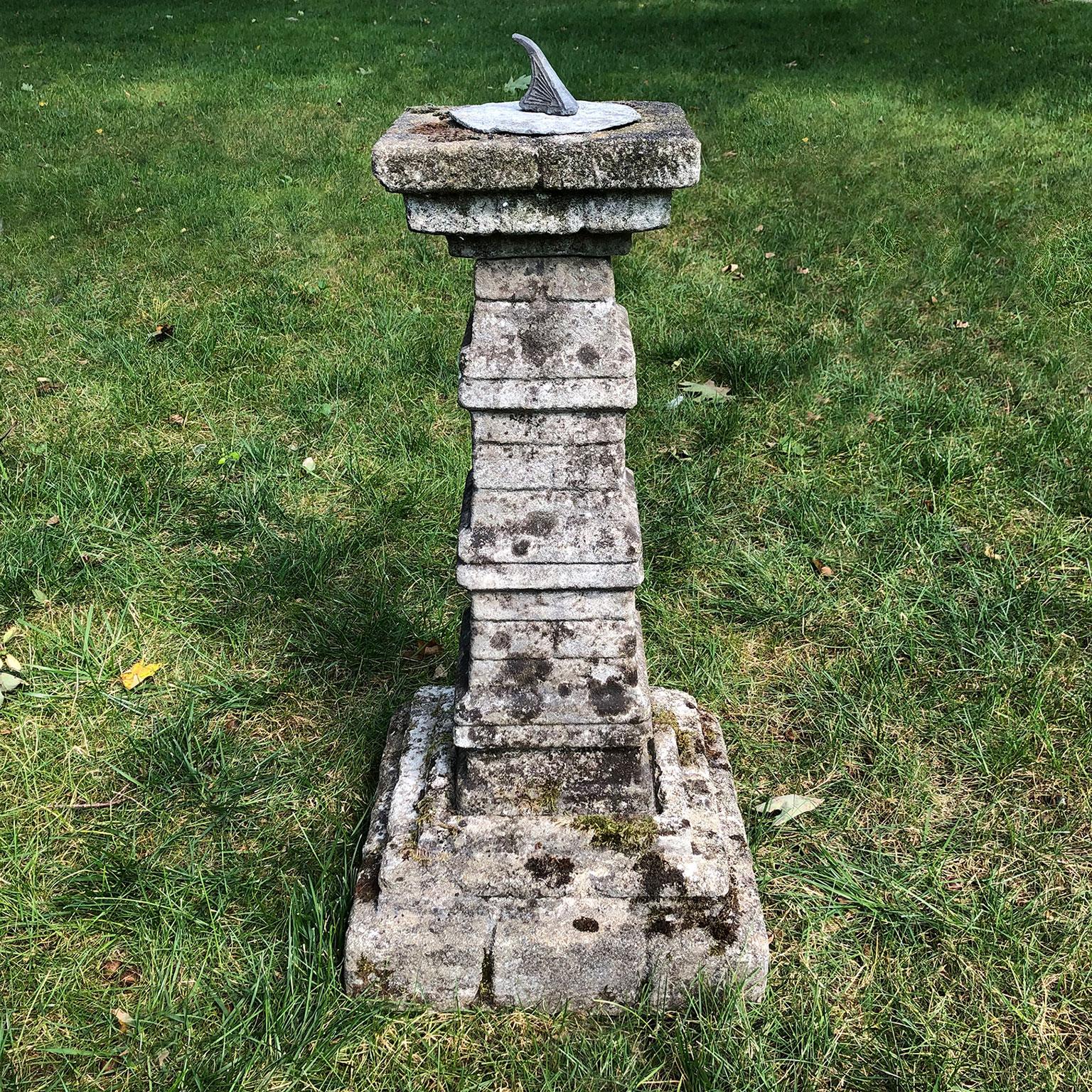 Mid-20th Century Unusual English Stone Sundial