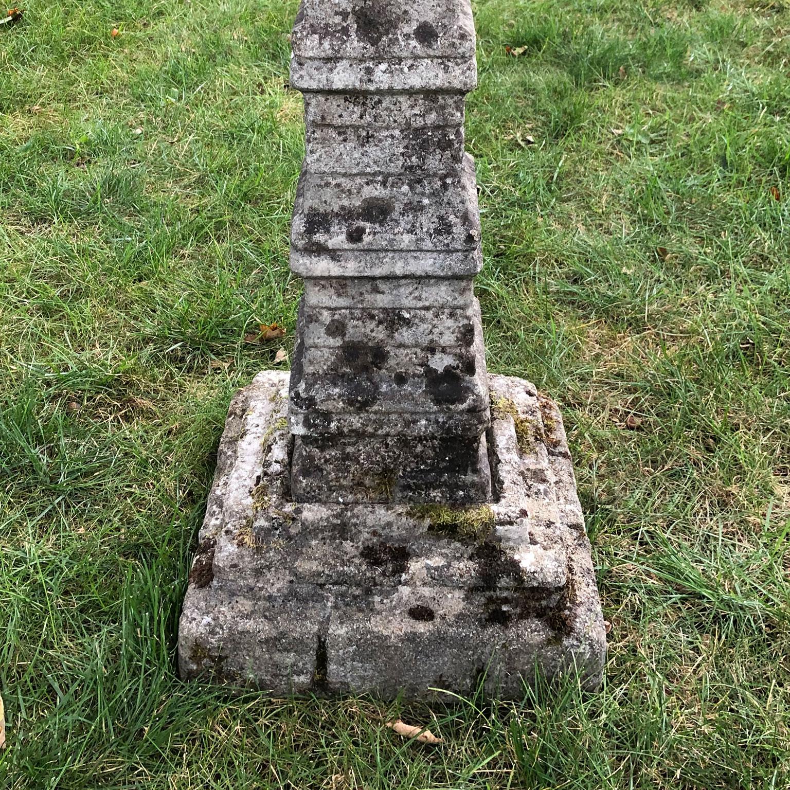 Cast Stone Unusual English Stone Sundial