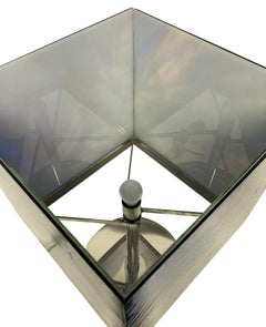 Unusual Italian Midcentury Table Lamp with Venetian Glass Shade