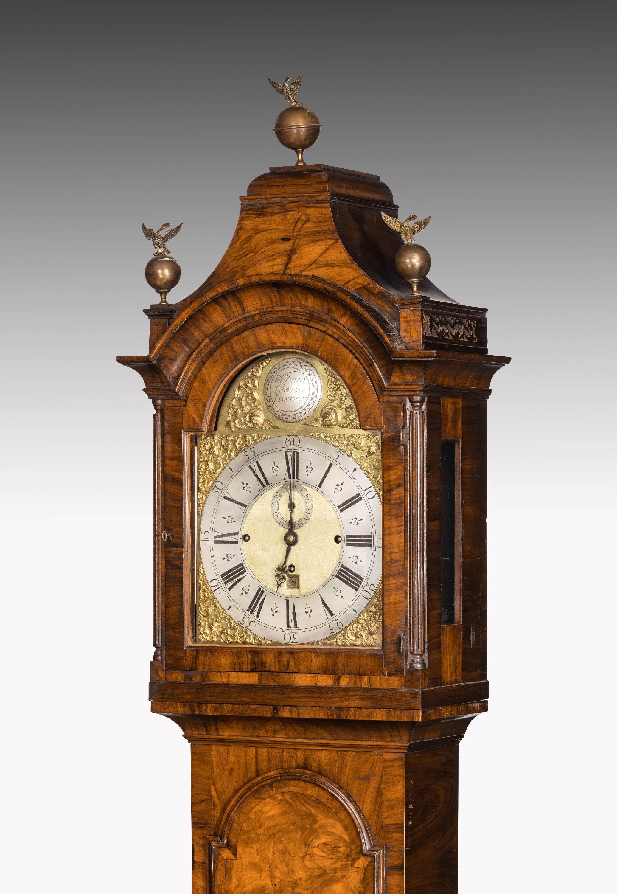 An Unusual, George III Period, Longcase Clock in Walnut Engraved William Harris 5
