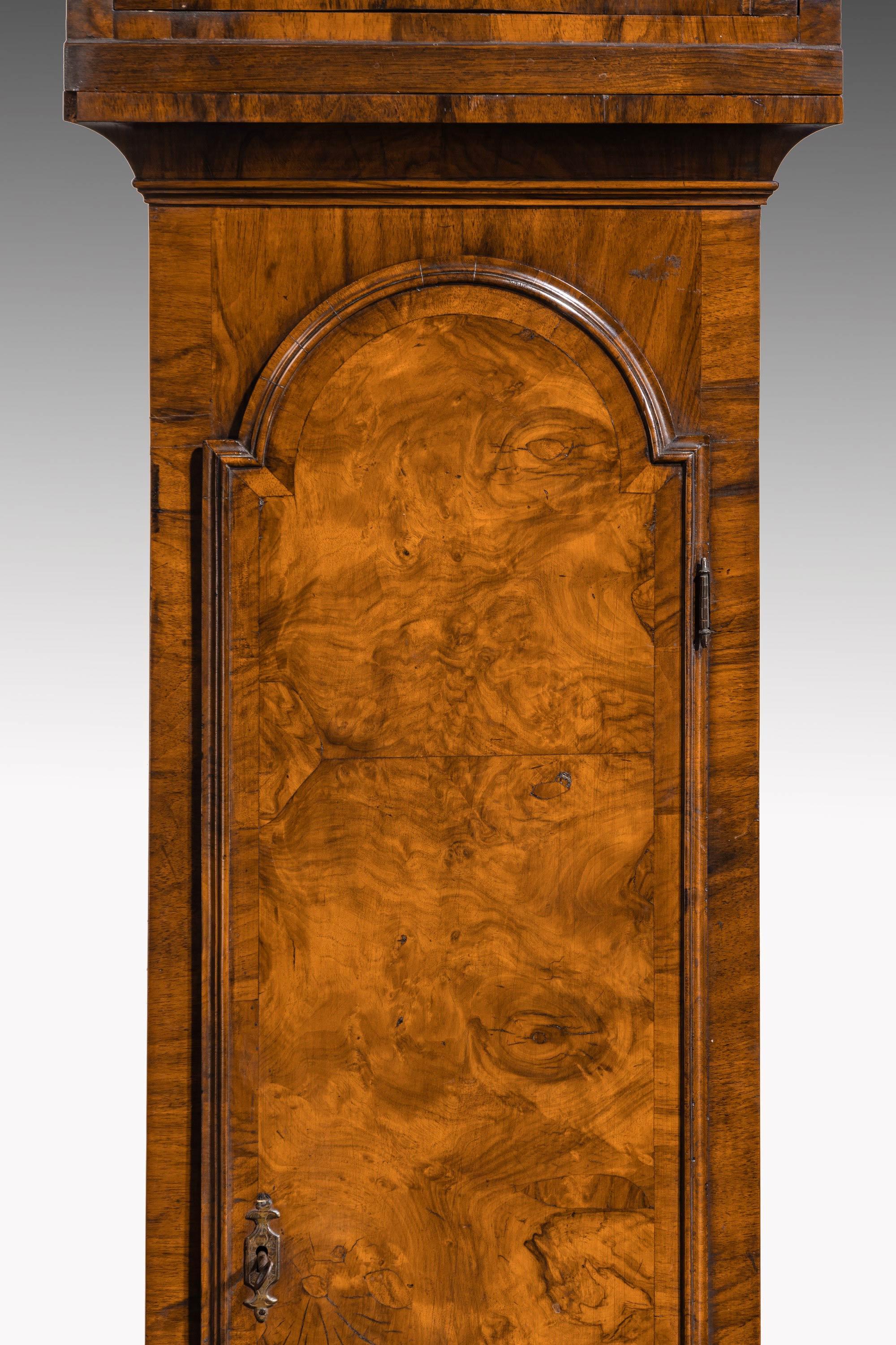 An Unusual, George III Period, Longcase Clock in Walnut Engraved William Harris 2