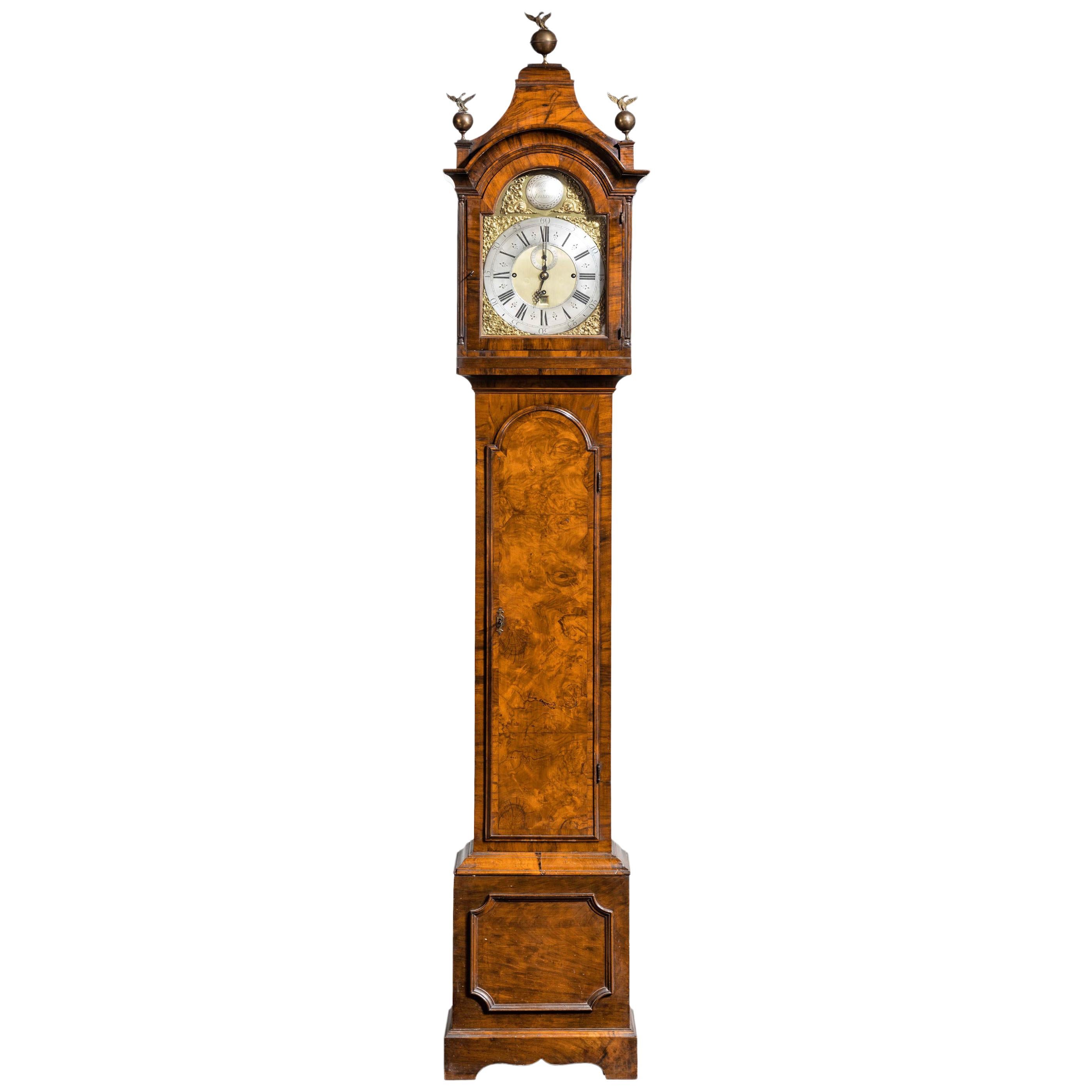 An Unusual, George III Period, Longcase Clock in Walnut Engraved William Harris