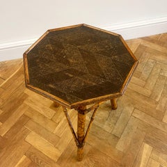 An Unusual Late Nineteenth Bamboo Tripod Table