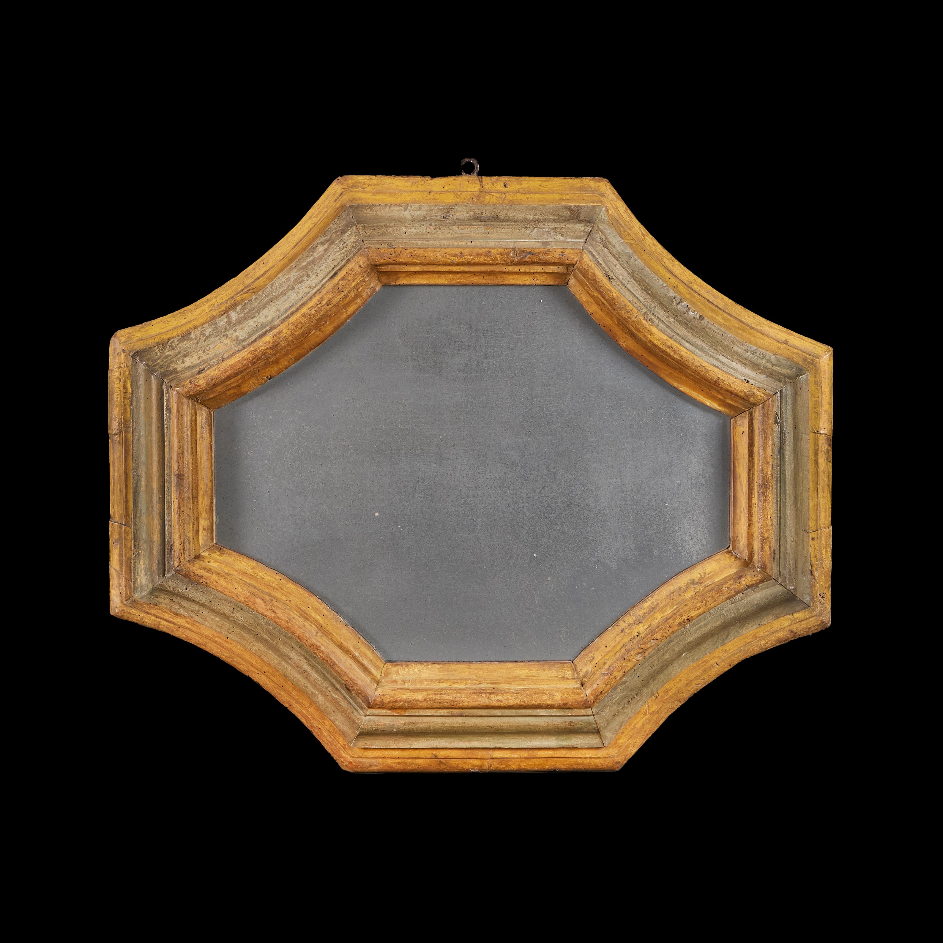 Wood An Unusual Pair of 18th Century Tuscan Octagonal Mirrors For Sale
