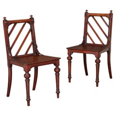 An Unusual Pair of Hall Chairs