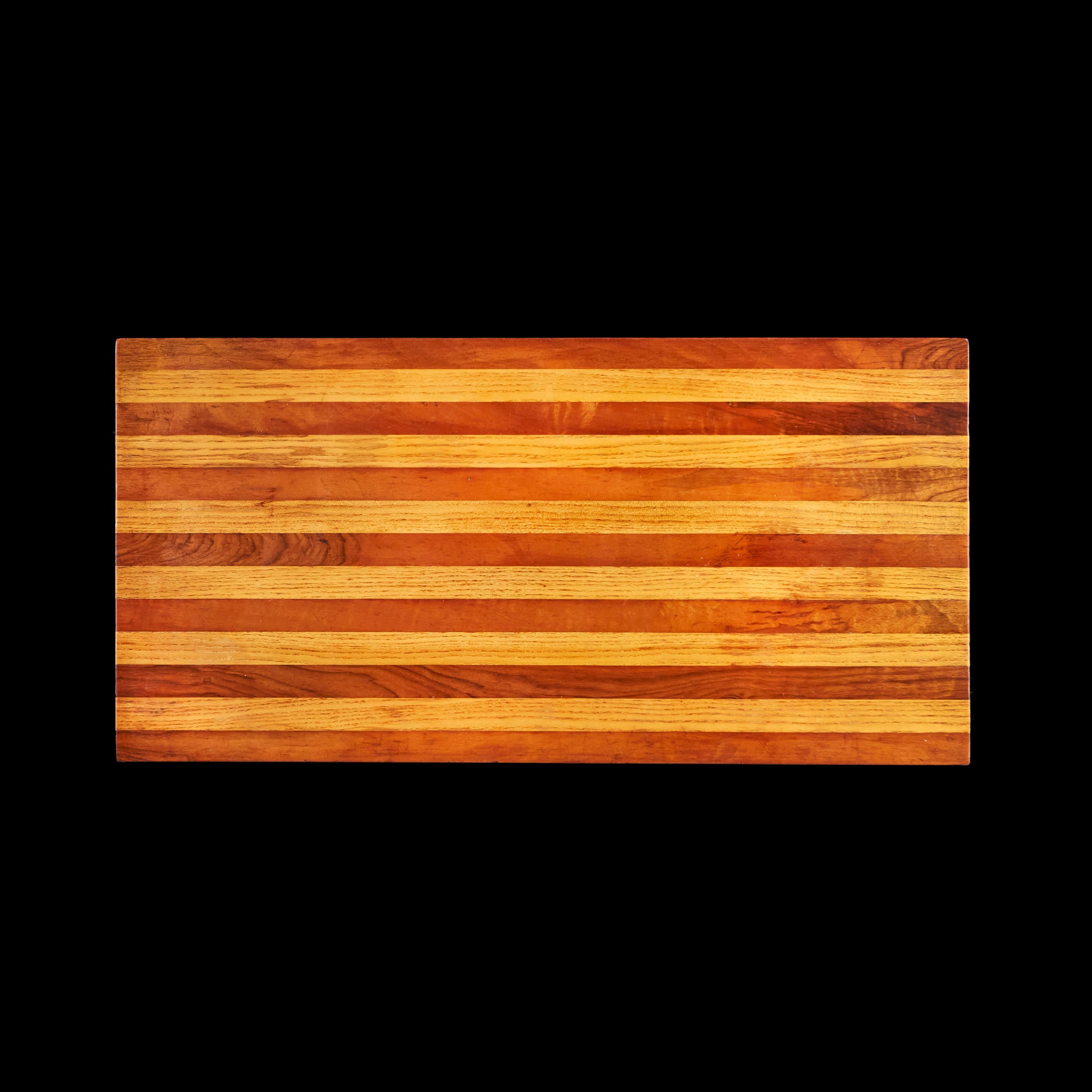 Late 20th Century Unusual Pair of Striped Side Tables