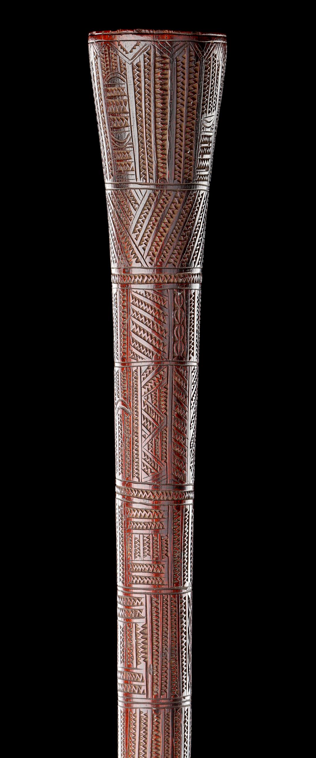 An Unusual Polynesian Fighting Club of Tapered ‘Pole’ Form In Good Condition For Sale In London, GB