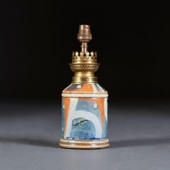 Unusual Salt Glaze Lamp