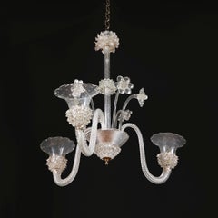 An Unusual Three Arm Murano Chandelier