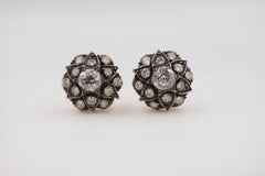 Victorian Star Old Cut Diamond Earring