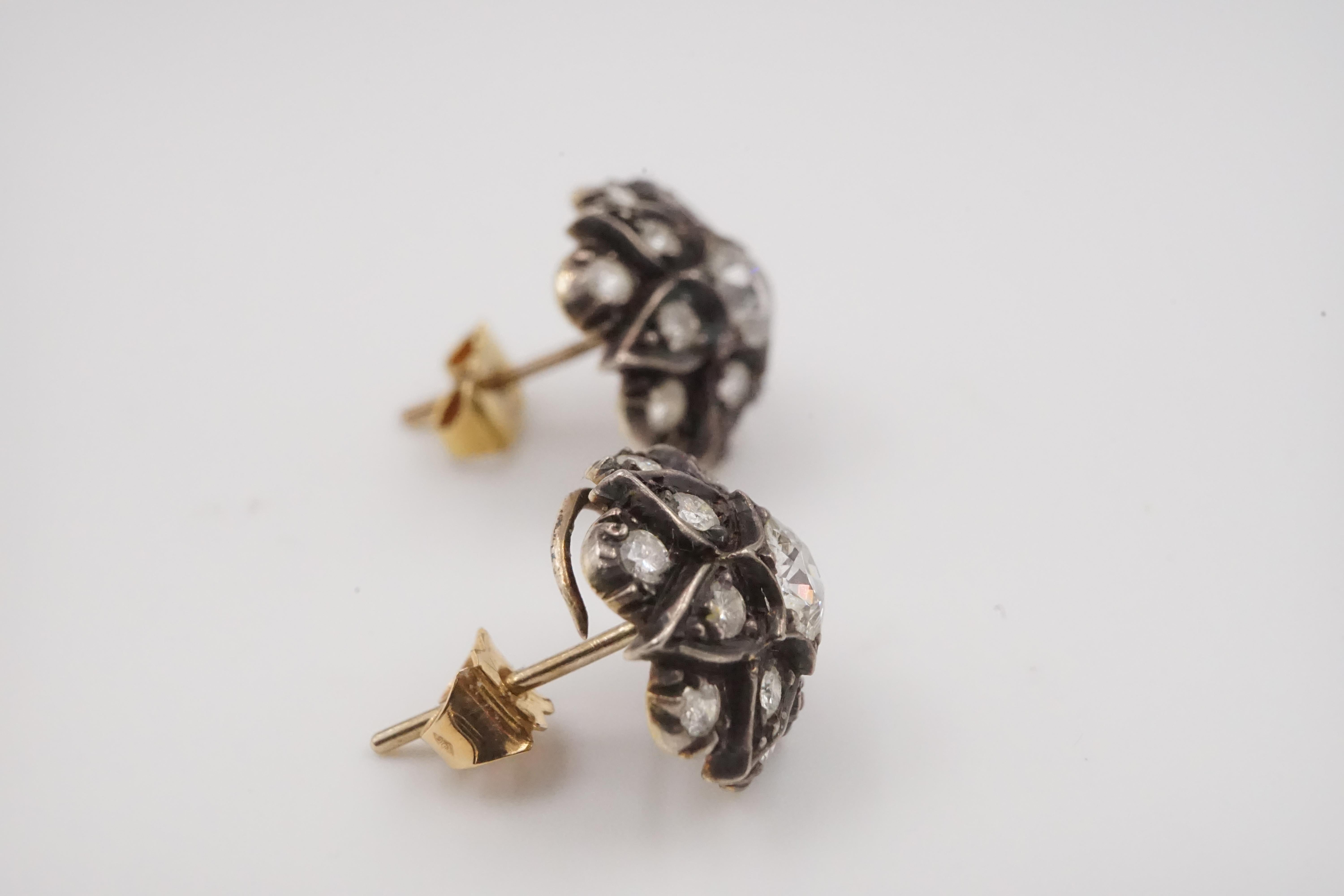 old diamond earrings