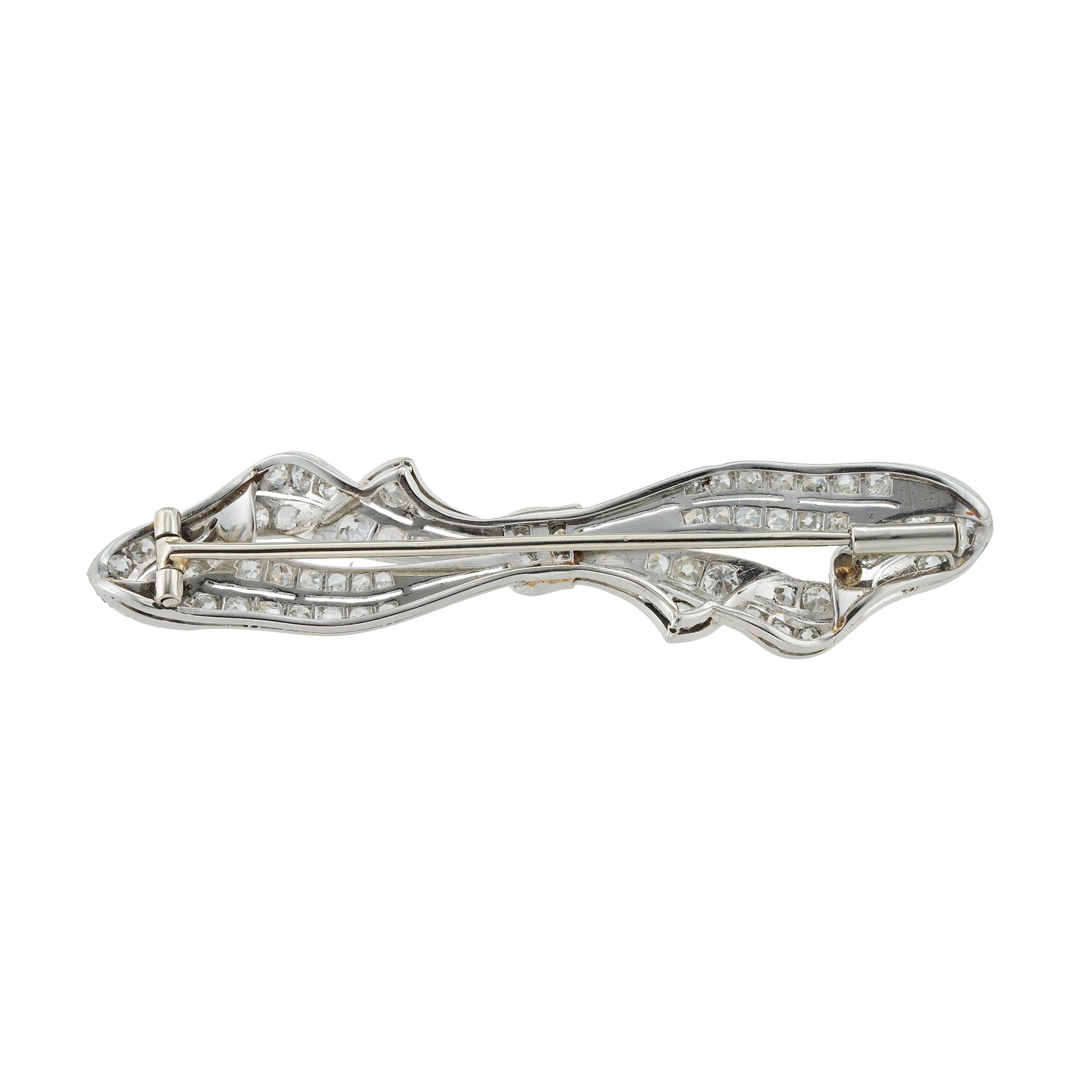 Edwardian An Vintage Diamond-set Bow Brooch