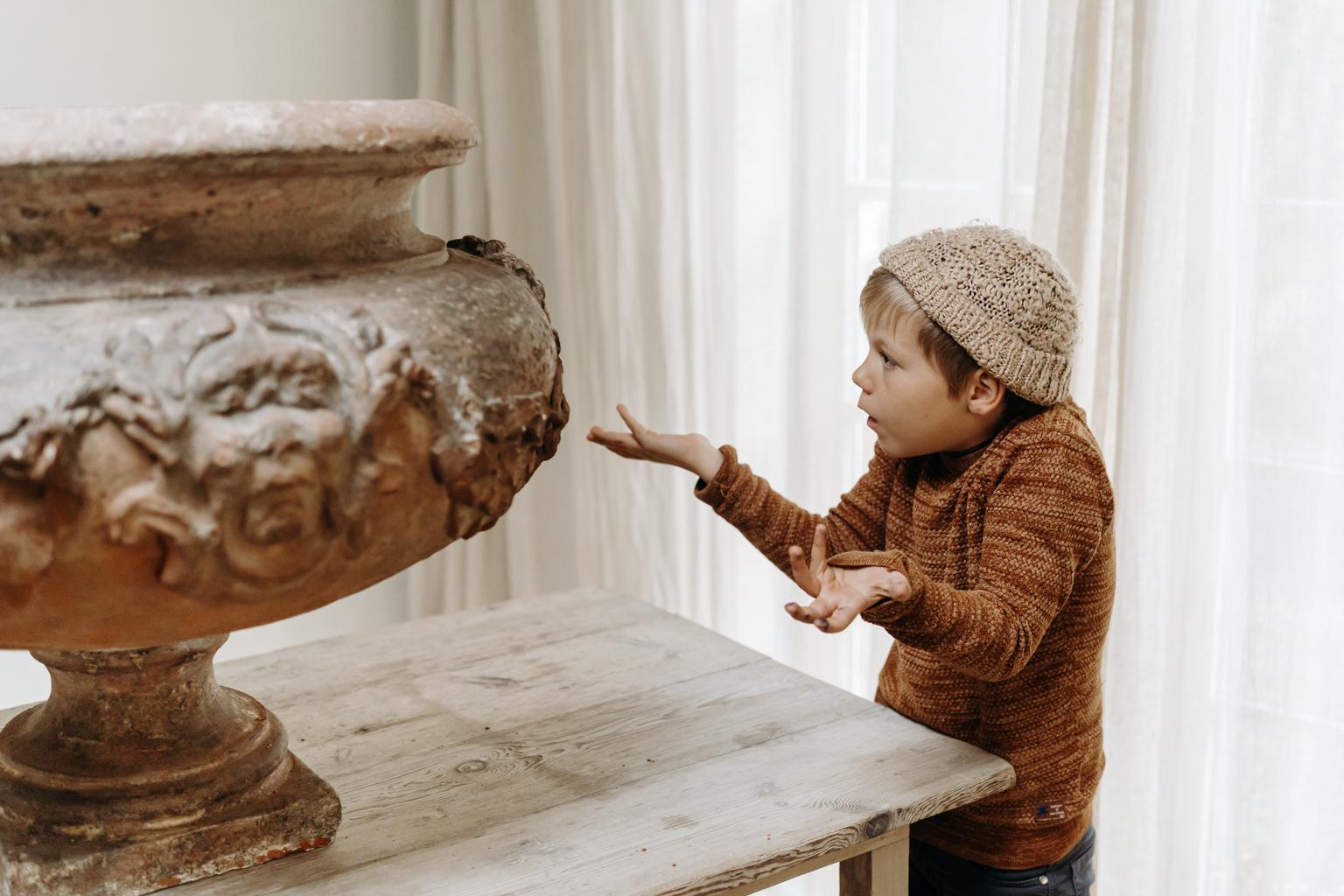 XL 17th Century Terra Cotta Jardinière For Sale 10