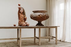 XL 17th Century Terra Cotta Jardinière