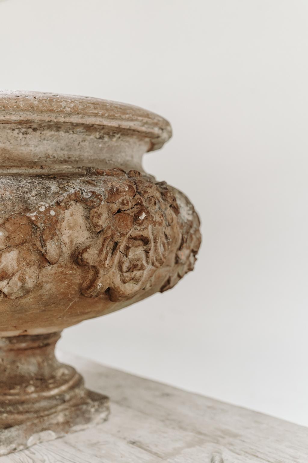 Terracotta XL Jardinière in terracotta del XVII secolo in vendita