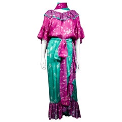 An Yves Saint Laurent  Couture Summer Bohemian Set Numbered 43005 Circa 1976