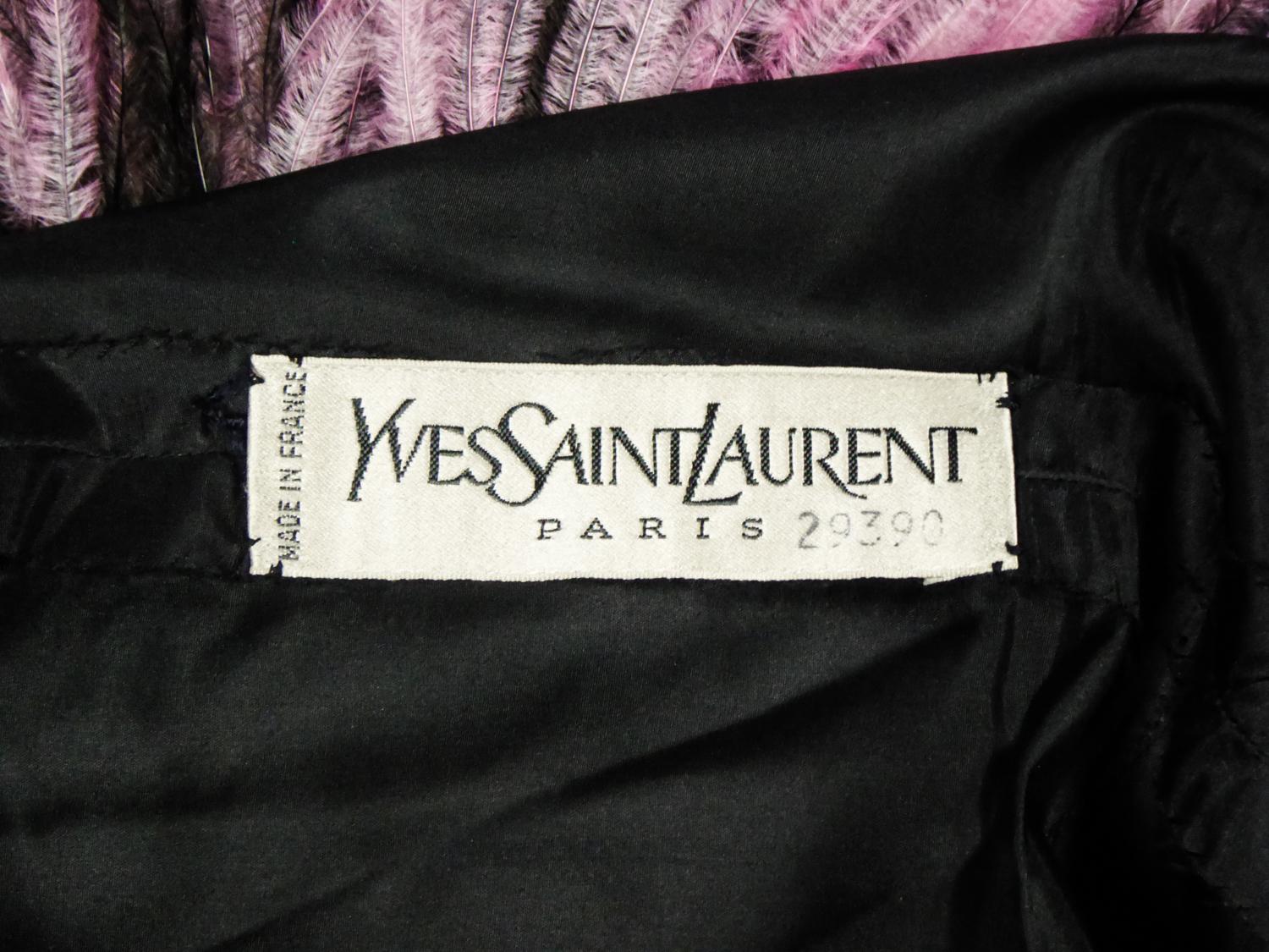 Robe Manteau Haute Couture Yves Saint Laurent numérotée 29390 Circa 1970/1980 en vente 10