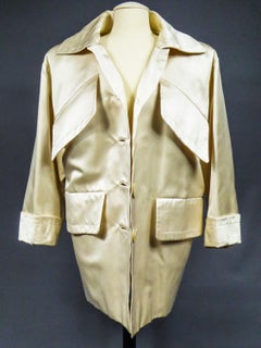 An Yves Saint Laurent Haute Couture Oversize Caban Coat Numbered 60623 C. 1990