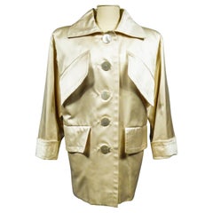 An Yves Saint Laurent Haute Couture Oversize Caban Coat Numbered 60623 C. 1990
