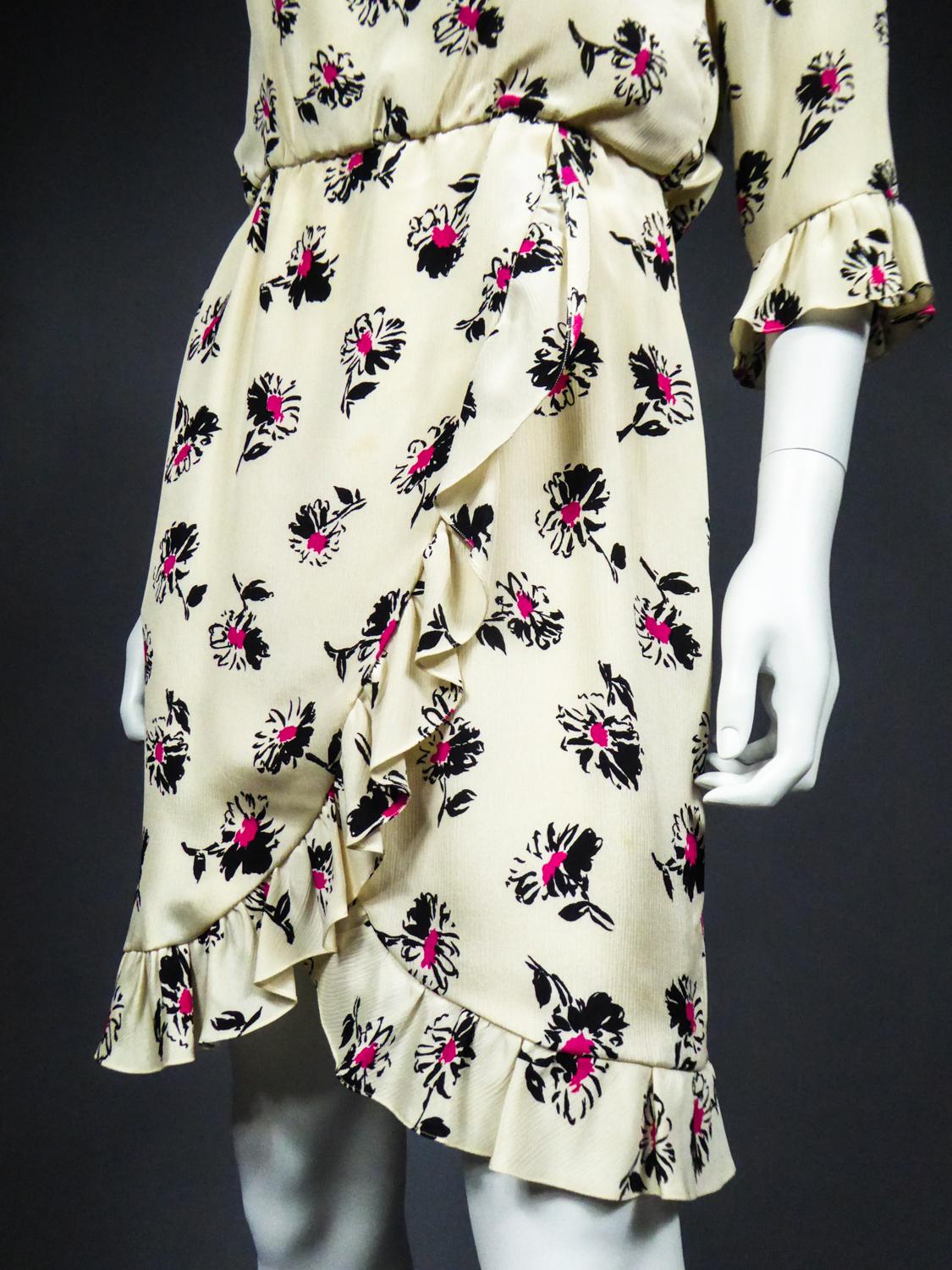 An Yves Saint Laurent Haute Couture Summer Dress Numbered 61685 - 1987 Fall 9