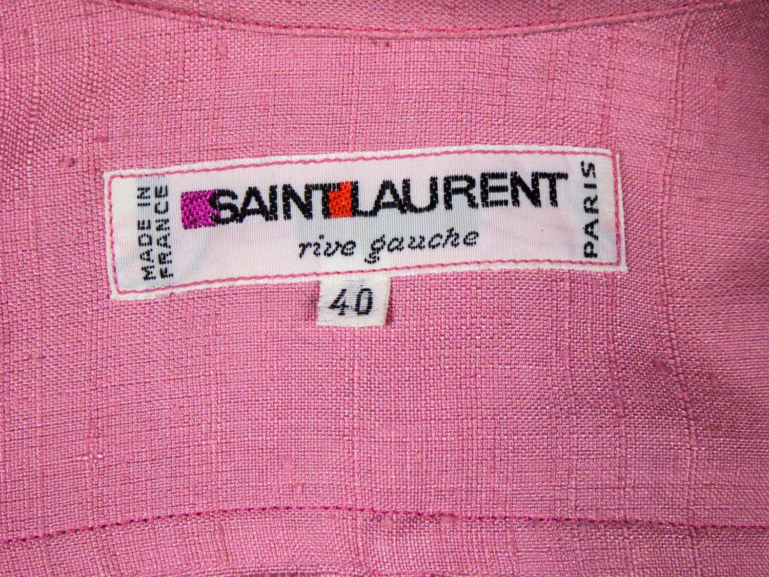 An Yves Saint Laurent Rive Gauche Blouse Saharian Style Dress Circa 1980 In Excellent Condition In Toulon, FR