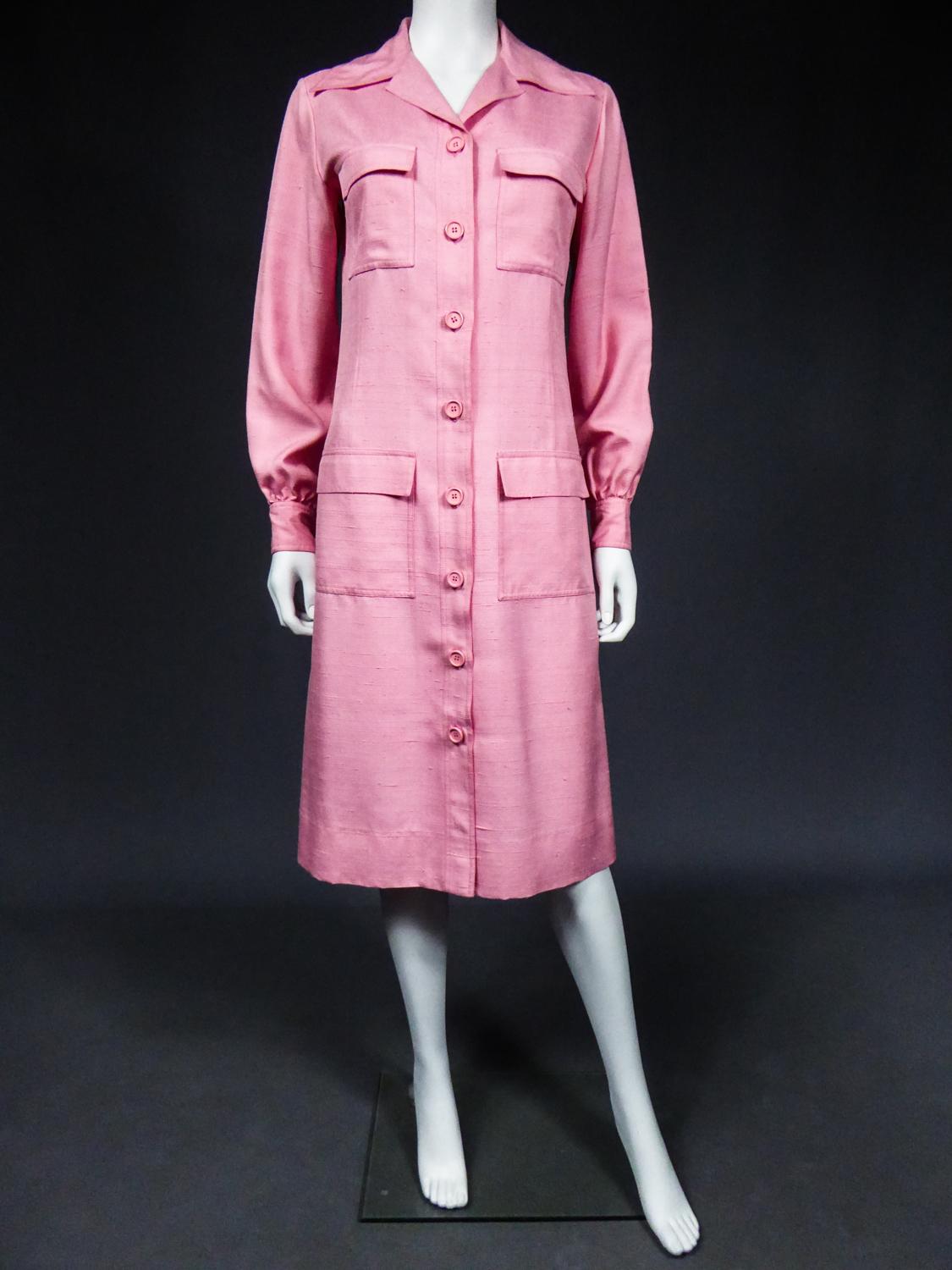 Women's An Yves Saint Laurent Rive Gauche Blouse Saharian Style Dress Circa 1980