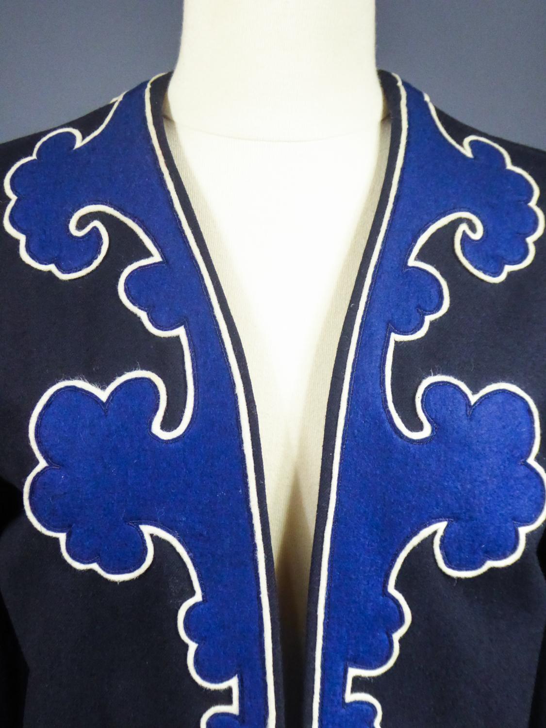 Yves Saint Laurent Rive Gauche Bolero Collection Tribute to Picasso Circa 1979 In Good Condition In Toulon, FR