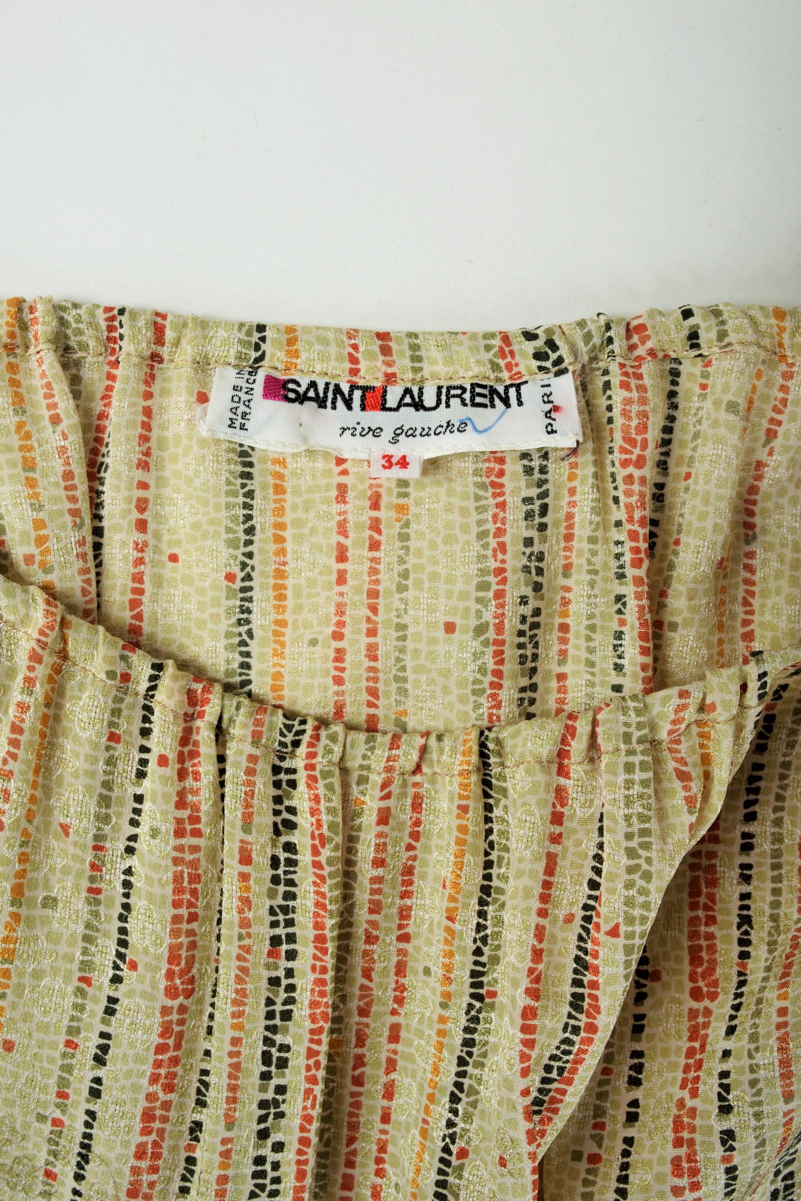 De las mujeres Un vestido de noche Yves Saint Laurent Rive Gauche - Primavera Verano 1978 en venta