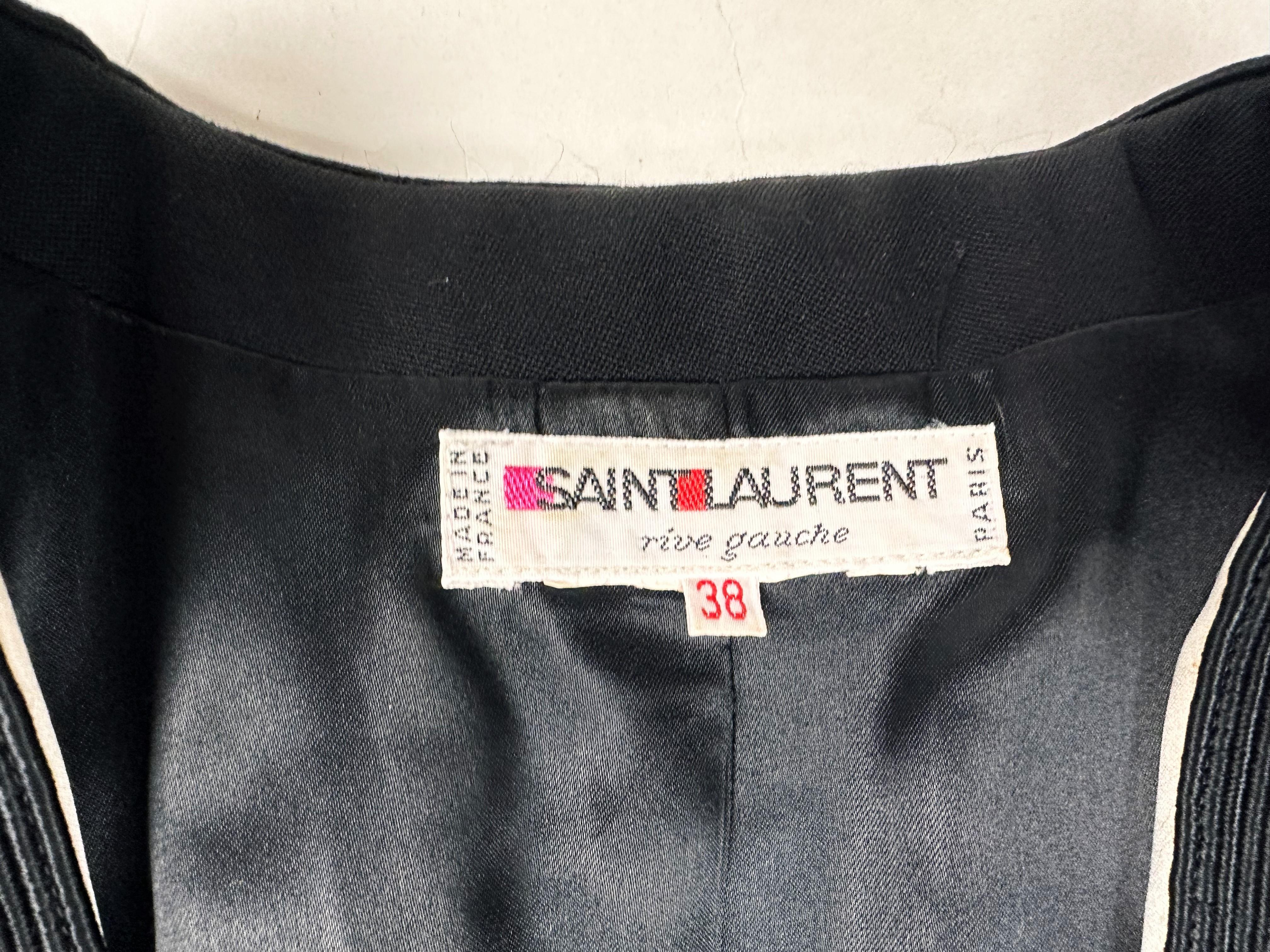 Ein Yves Saint Laurent Rive Gauche-Jacke, inspiriert von Picasso, um 1989 (Grau) im Angebot