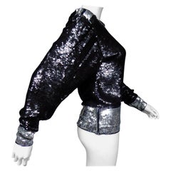 An Yves Saint Laurent Rive Gauche Top Embroidered with Sequins Circa 1980