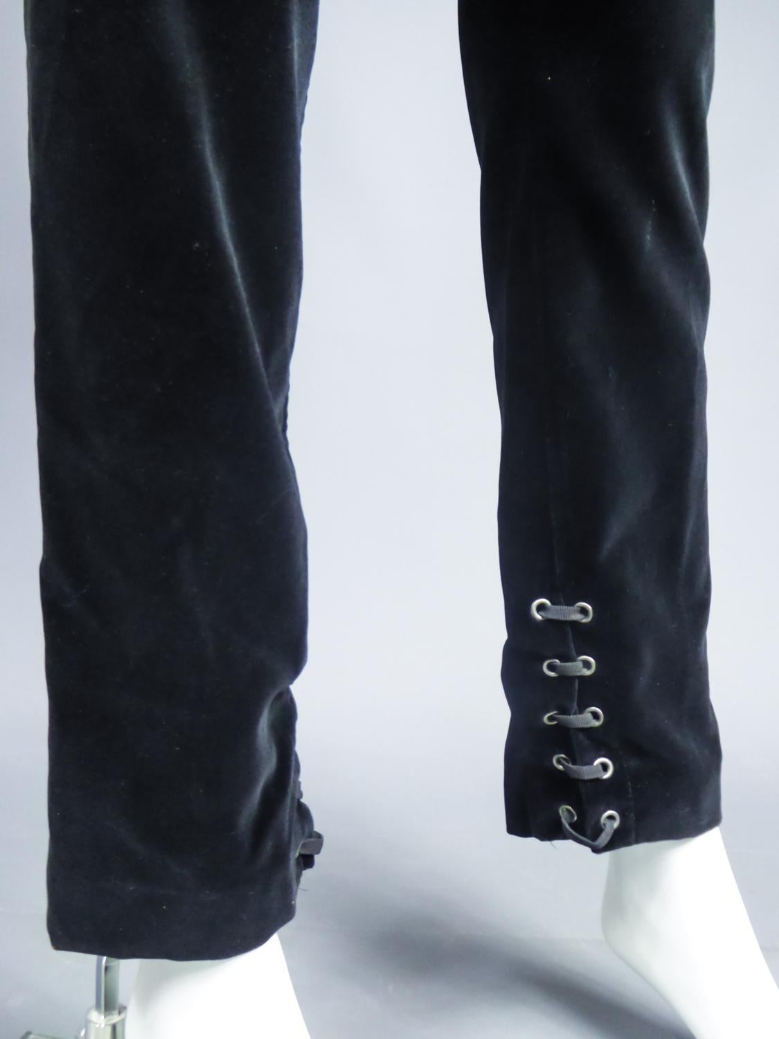 An Yves Saint Laurent Rive Gauche Velvet And Taffeta Tuxedo Pant Suit Circa 2004 2