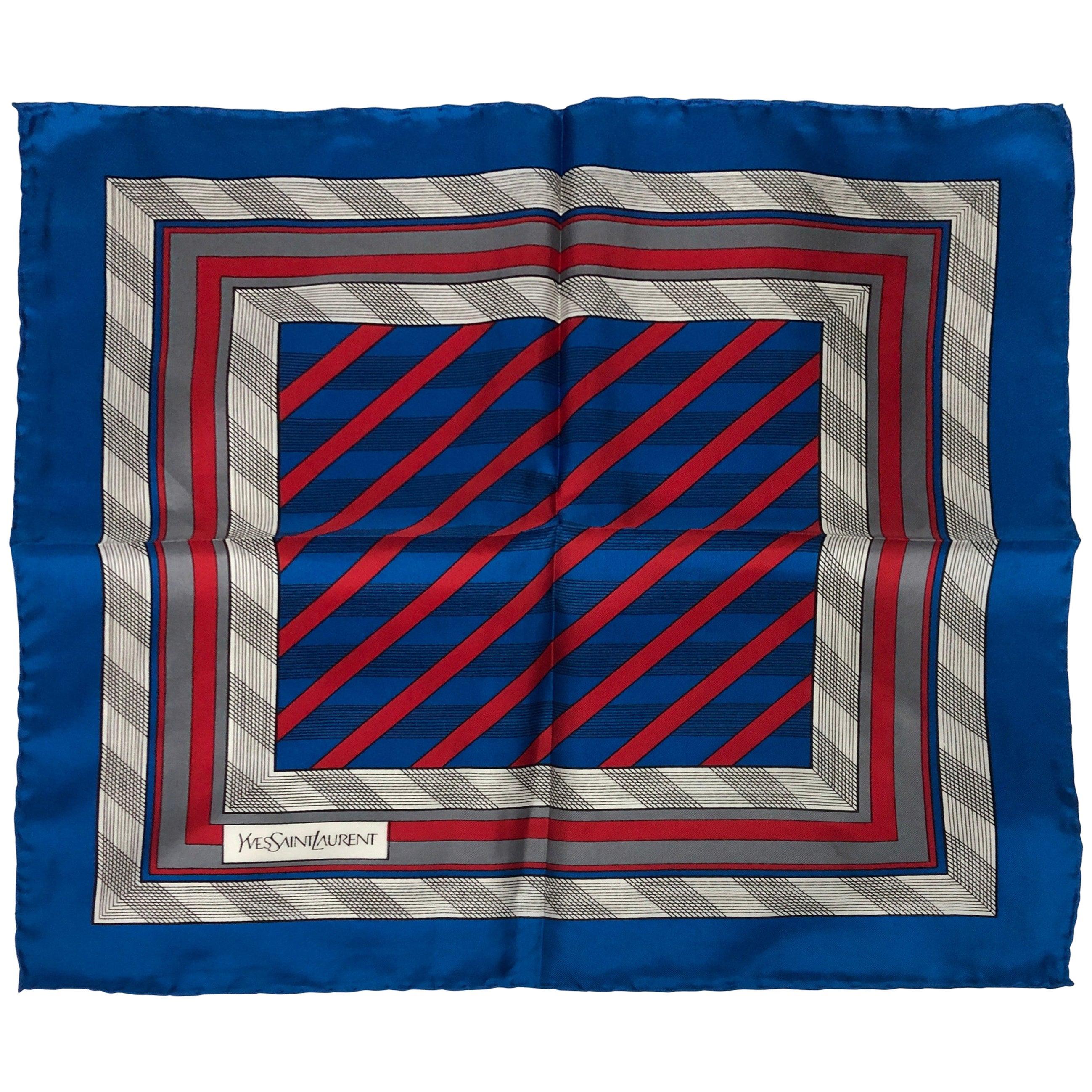 1980s Iconic Yves Saint Laurent Vintage Silk Foulard at 1stDibs | foulard  yves saint laurent vintage, yves saint laurent foulards, yves saint laurent  vintage silk scarf