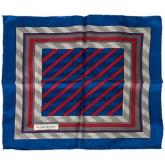 1980s Iconic Yves Saint Laurent Vintage Silk Foulard