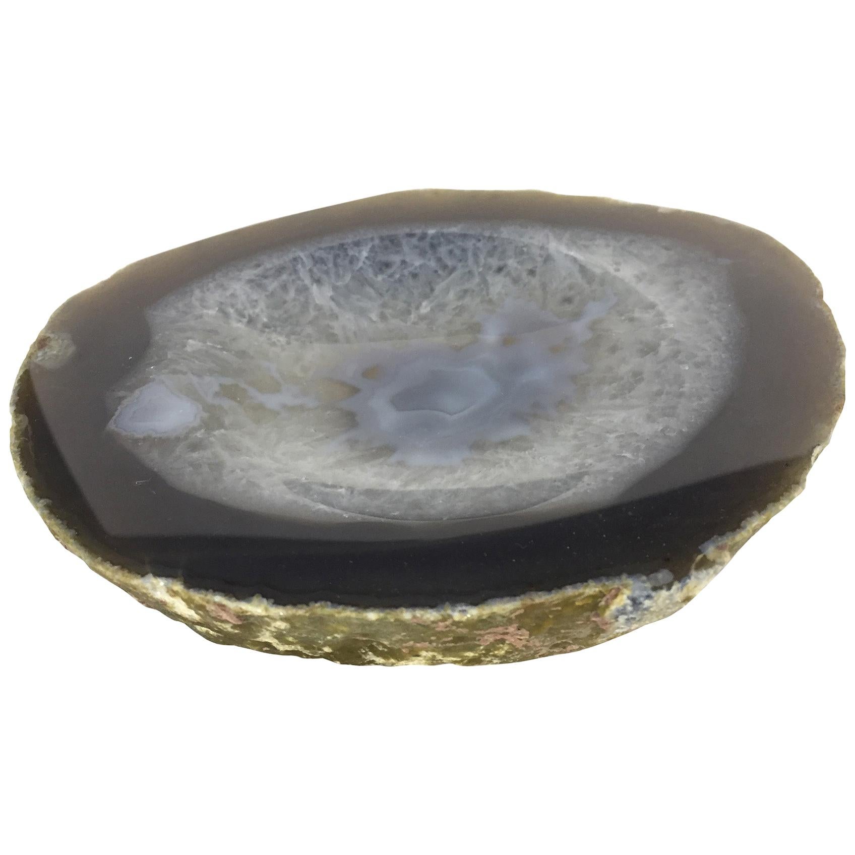 Ana Agate Trinket Dish in Natural Stone by CuratedKravet