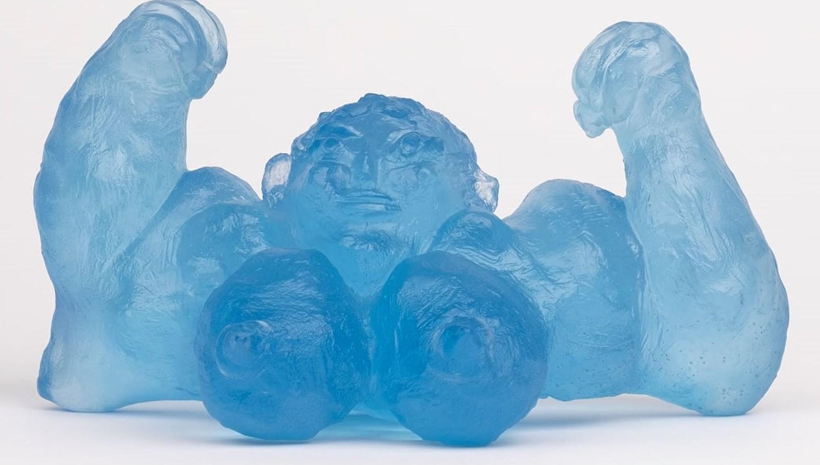 Les Triplettes (bleu) Par Ana Benaroya en vente 1