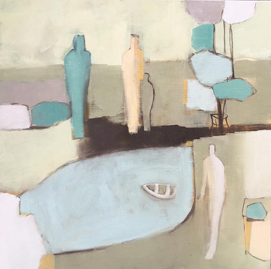Landscape Painting di Ana Bianchi - Una passeggiata nel parco II