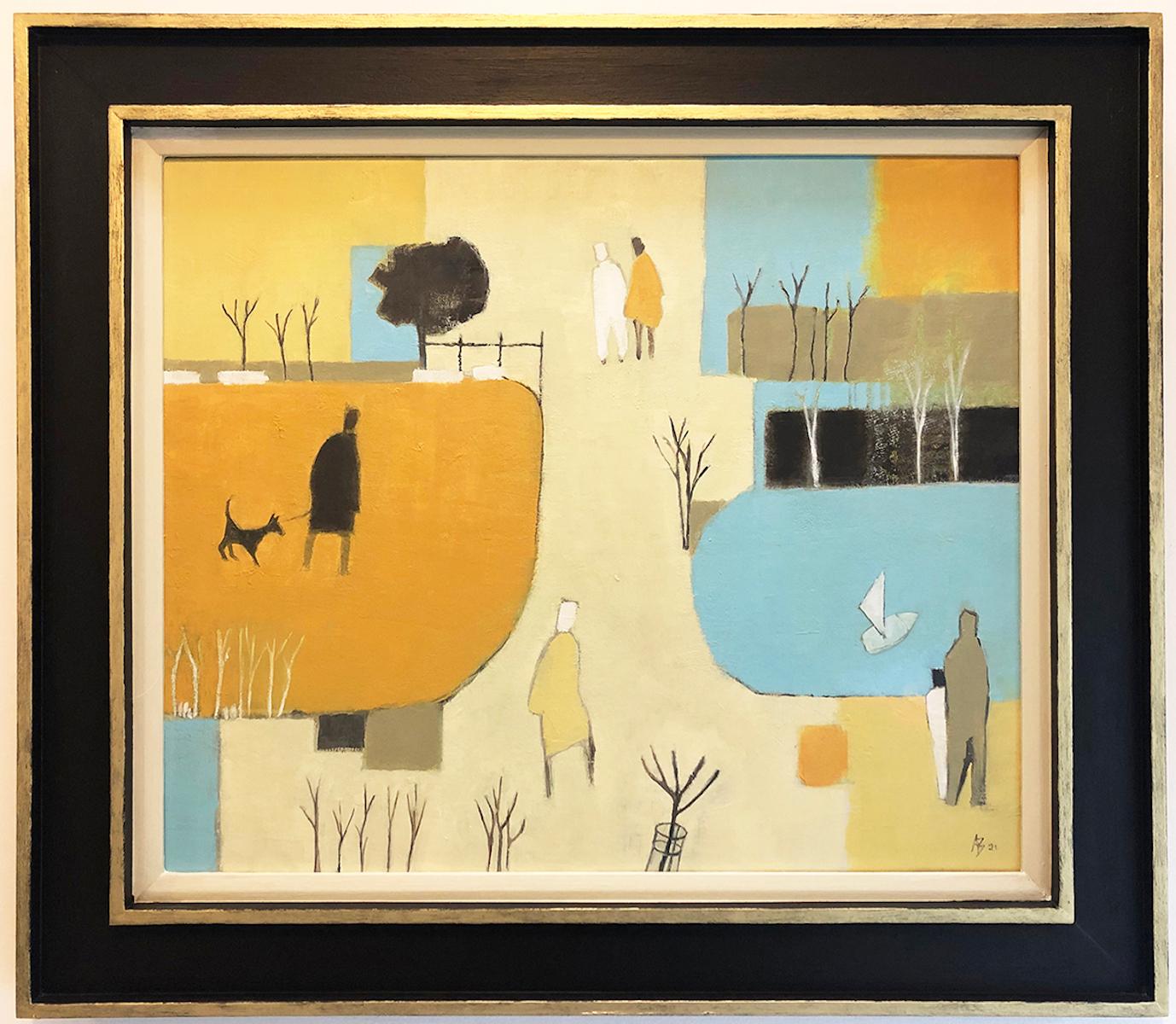 A Walk in the Park - Painting by Ana Bianchi