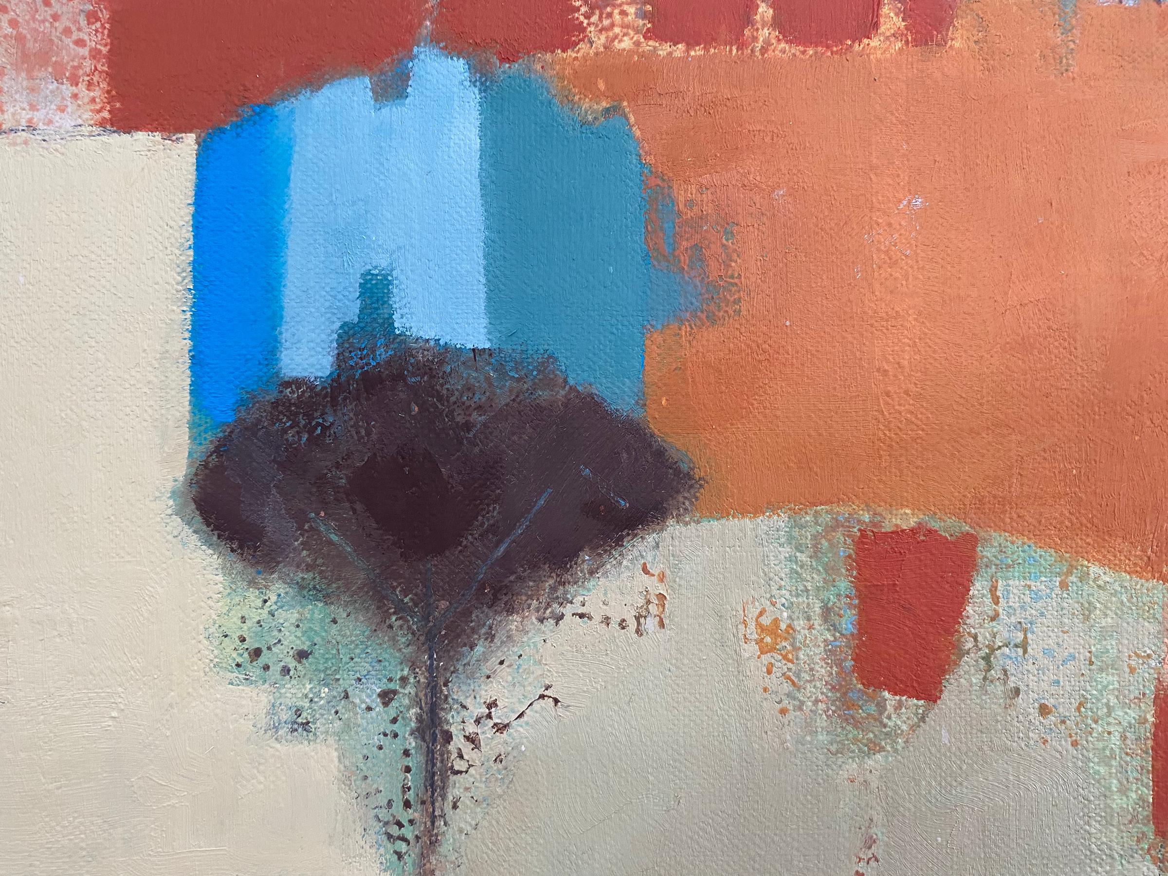 Days of Summer, Original Painting, Contemporary Abstract art, Landscape, Meadow For Sale 2