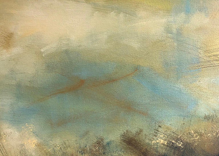 Ana Bianchi Treeline III, Original Landscape Painting, Subtle