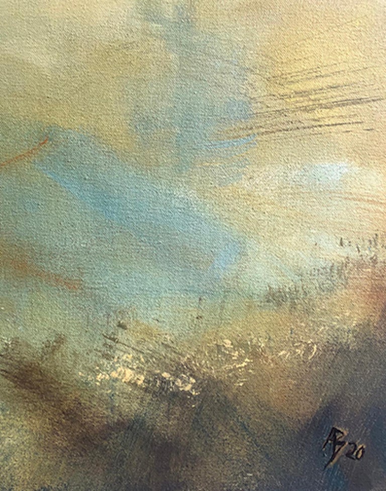 Ana Bianchi Treeline III, Original Landscape Painting, Subtle