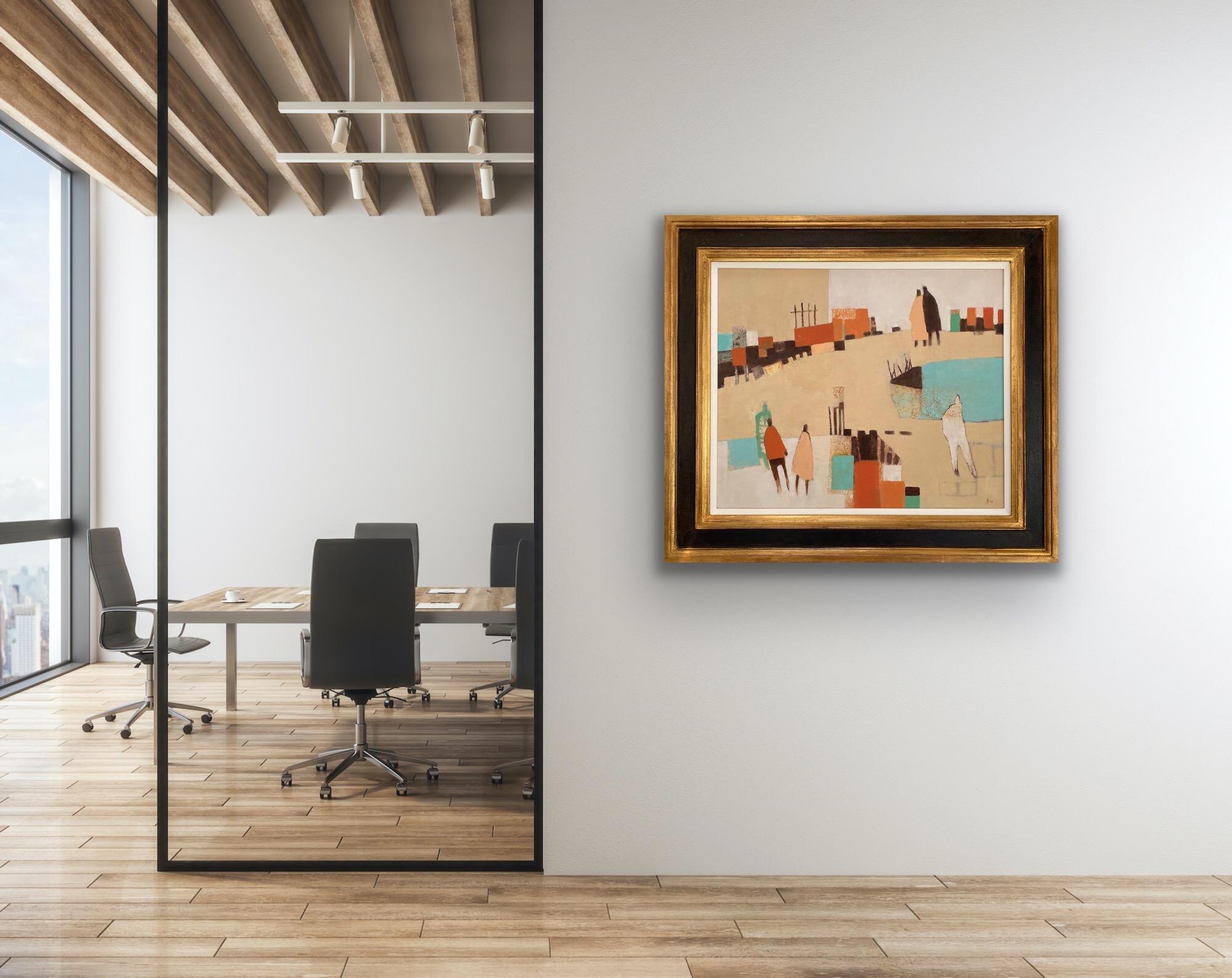 Walking Home V, Originalgemälde, Contemporary Abstract art, Landschaft, Wiese im Angebot 7