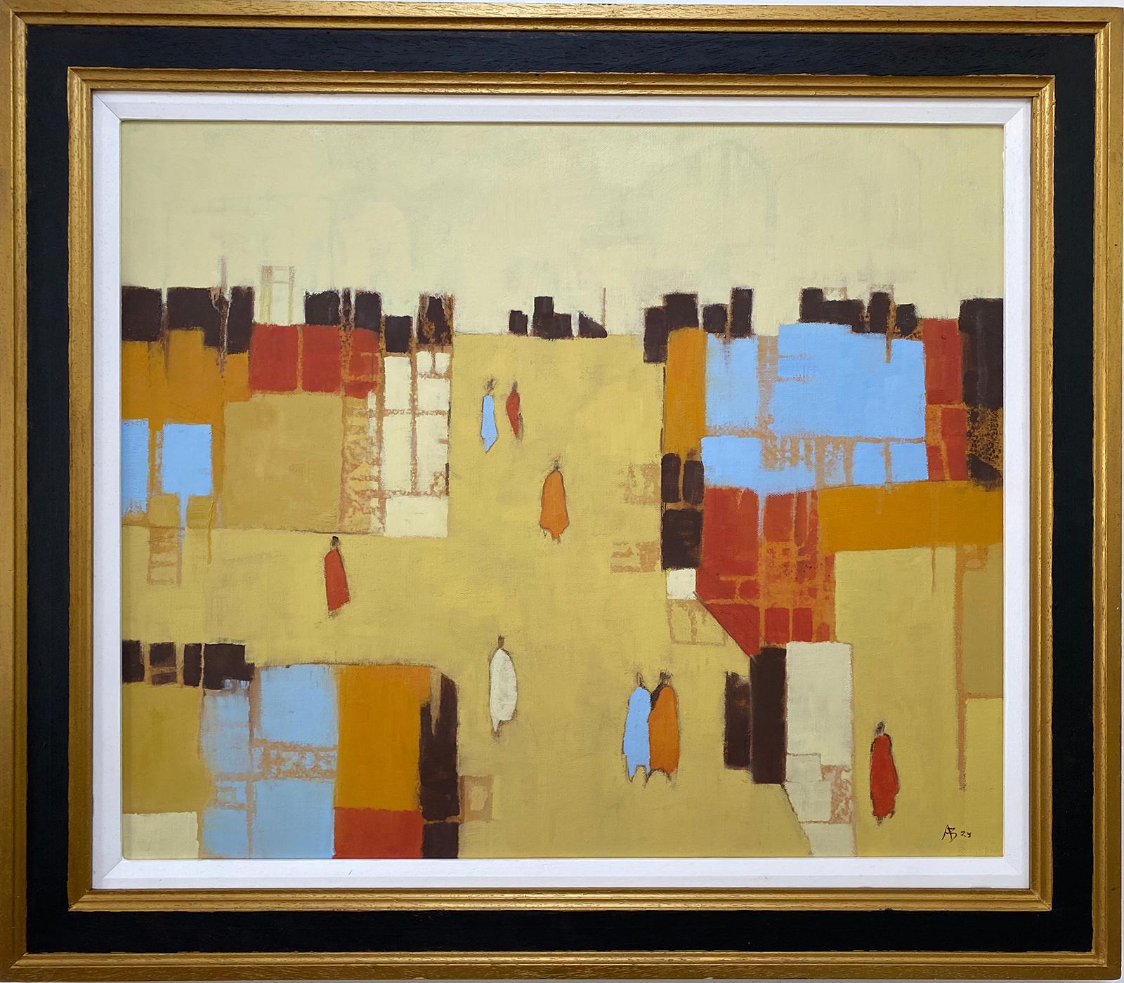 Stadtlandschaft mit Figuren in einer abstrakten Stadtumgebung

ZUSÄTZLICHE INFORMATIONEN:

Ölfarbe auf Leinwand
52 H x 61 B x 4 T cm (20,47 x 24,02 x 1,57 Zoll)
Verkauft gerahmt

Bitte beachten Sie, dass die Insitu-Bilder lediglich einen Hinweis