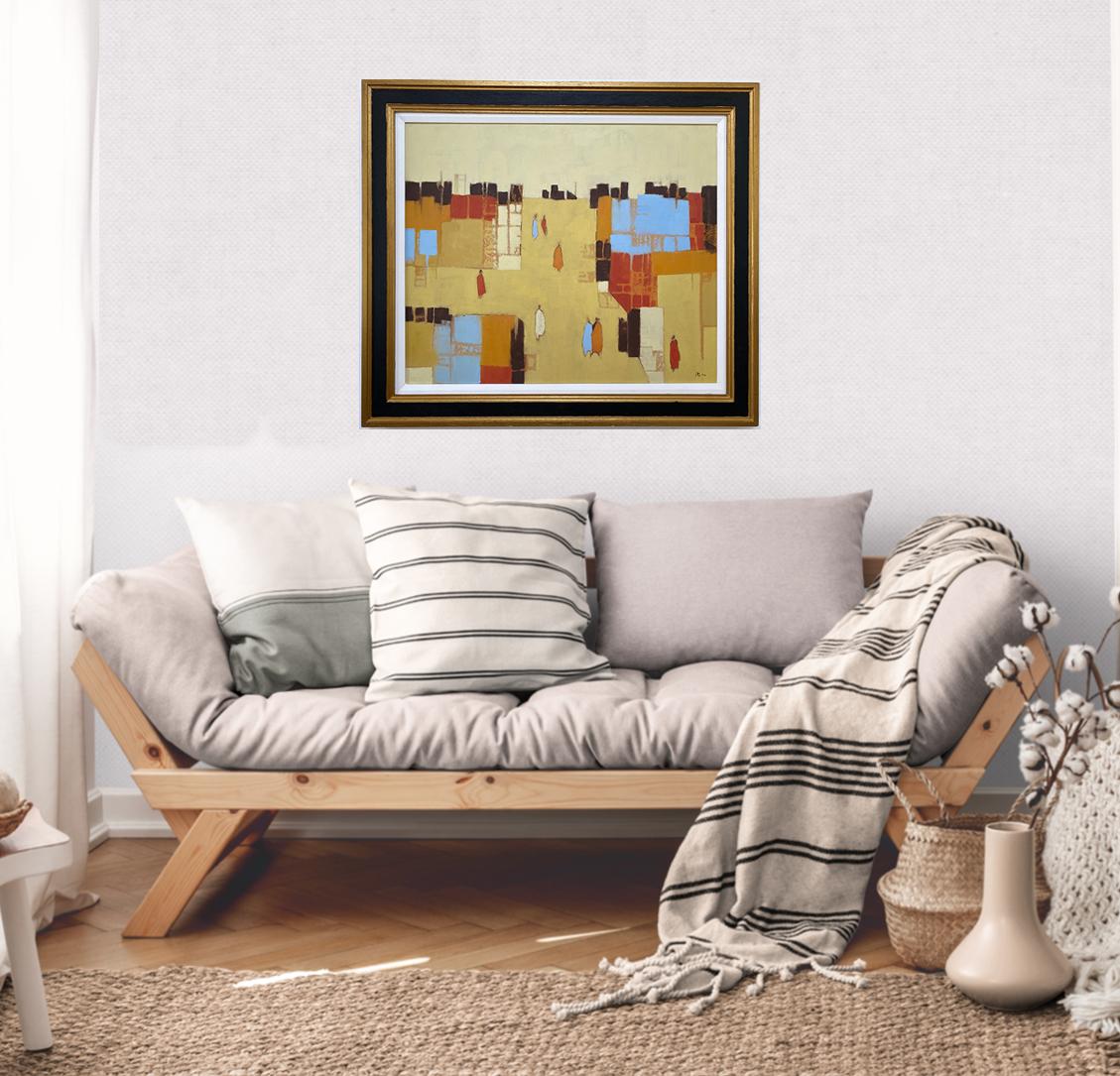 Walking Home VI, Originalgemälde, Zeitgenössische abstrakte Kunst, Landschaft, Natur im Angebot 2