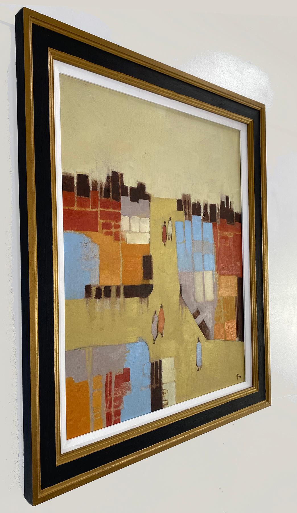 Walking Home VII, peinture originale, art abstrait contemporain, paysage en vente 2