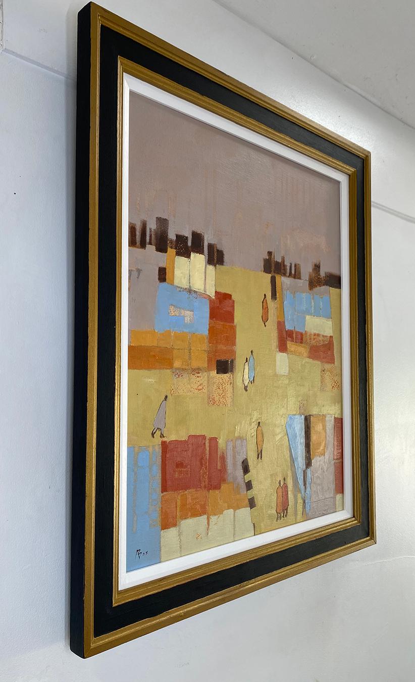 Walking Home VIII, Original Painting, Contemporary Abstract art, Landscape For Sale 4