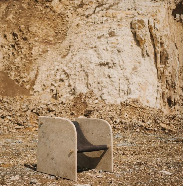 Italian Ana Chair by Marmi Serafini For Sale