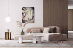 "Vanilla" Contemporary Abstract Oil Painting, Painting, Oil on Canvas