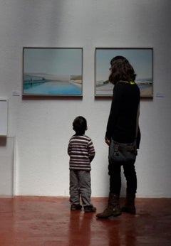 Invernadero - 21st Century Realist, Figurative, Landscape Painting by Ana Garcia