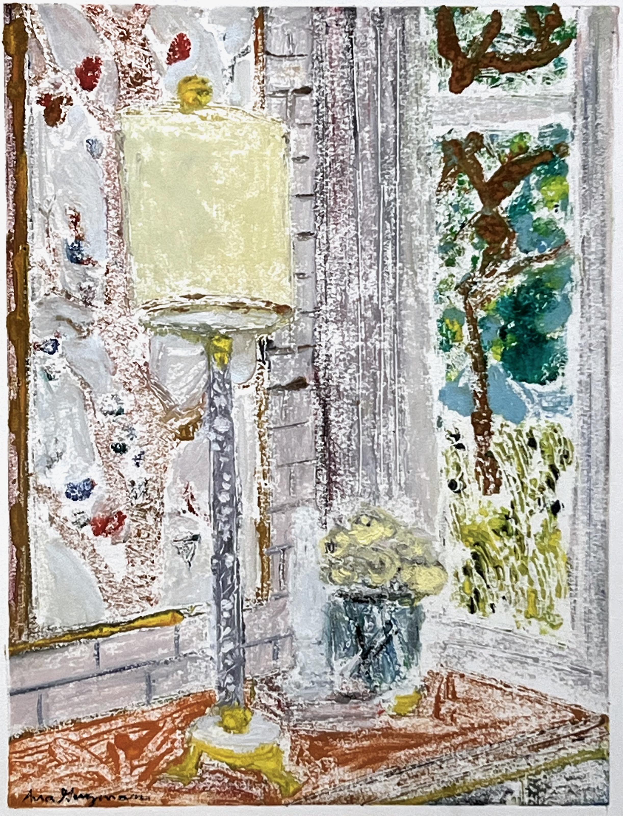 Interior Exterior con Lámpara - Painting de Ana Guzman